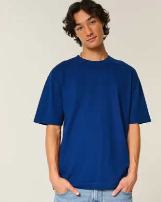 Boxy Heavyweight Cotton Crew Tişört