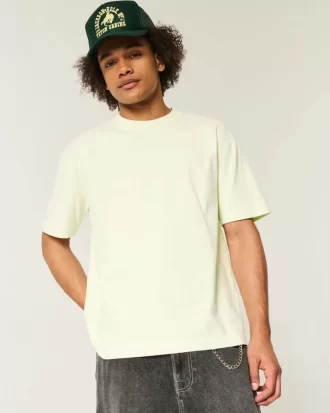 Boxy Heavyweight Crew Tişörtü