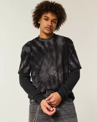 Boxy Heavyweight Tie-Dye Pamuklu Mürettebat Tişörtü