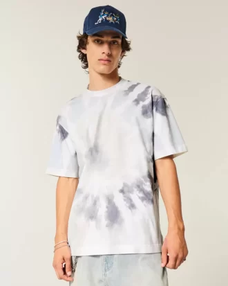Boxy Heavyweight Tie-Dye Pamuklu Mürettebat Tişörtü