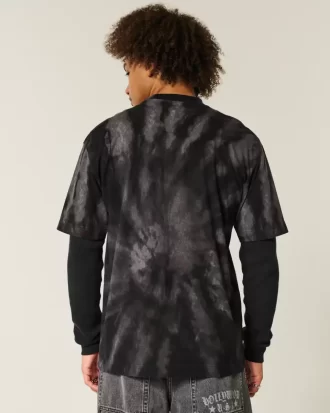 Boxy Heavyweight Tie-Dye Pamuklu Mürettebat Tişörtü