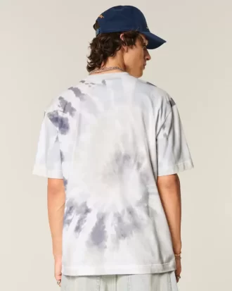 Boxy Heavyweight Tie-Dye Pamuklu Mürettebat Tişörtü