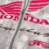 Boxy Honda Racing Grafik Fermuarlı Kapüşonlu Üst Boxy Honda Racing Grafik Fermuarlı Kapüşonlu Üst