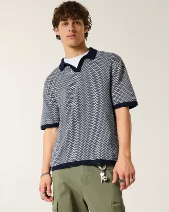 Boxy Kısa Kollu Kazak Polo