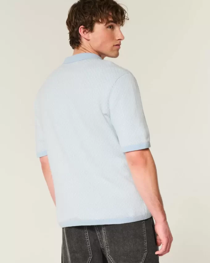 Boxy Kısa Kollu Kazak Polo