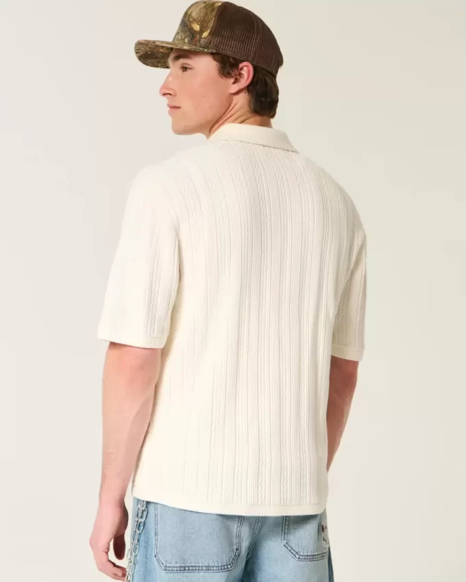 Boxy Kısa Kollu Kazak Polo