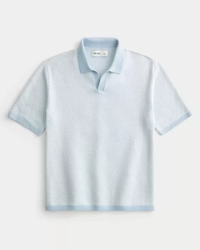 Boxy Kısa Kollu Kazak Polo