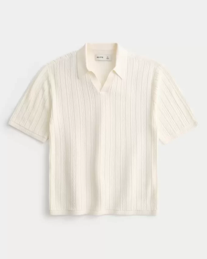 Boxy Kısa Kollu Kazak Polo
