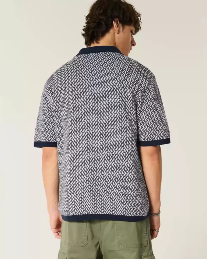 Boxy Kısa Kollu Kazak Polo