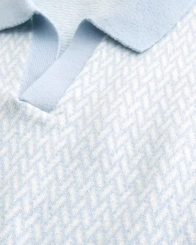 Boxy Kısa Kollu Kazak Polo