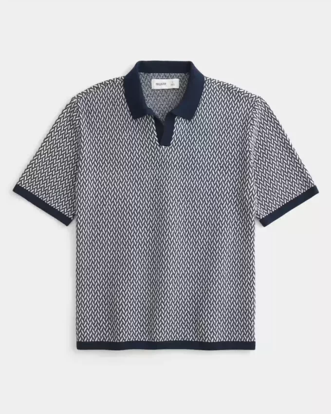 Boxy Kısa Kollu Kazak Polo