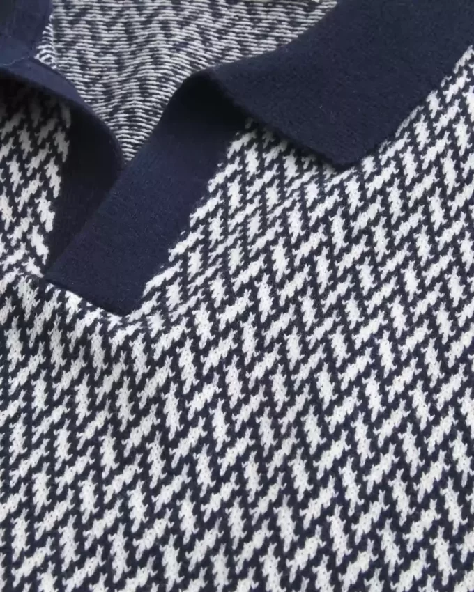 Boxy Kısa Kollu Kazak Polo