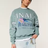 Boxy LA Finals Tenis Grafikli Mürettebat Sweatshirt’ü