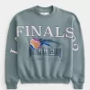 Boxy LA Finals Tenis Grafikli Mürettebat Sweatshirt’ü