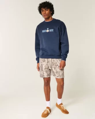 Boxy Manchester City FC Grafikli Mürettebat Sweatshirt’ü