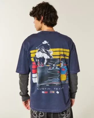 Boxy Oracle Red Bull Racing Grafik Tişörtü