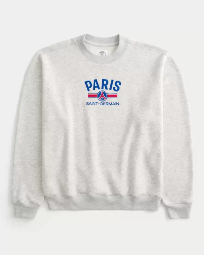 Boxy Paris Saint-Germain Grafikli Mürettebat Sweatshirt