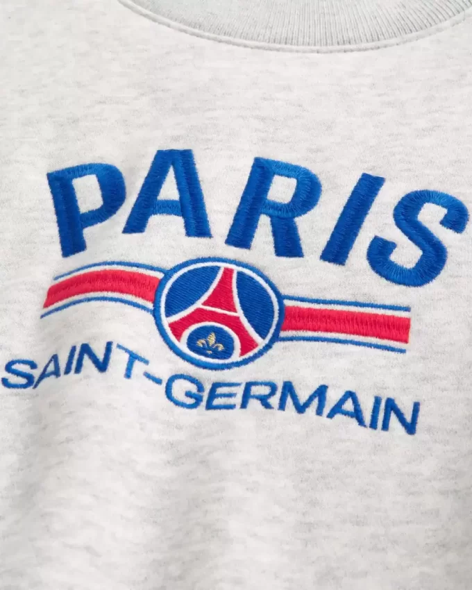 Boxy Paris Saint-Germain Grafikli Mürettebat Sweatshirt