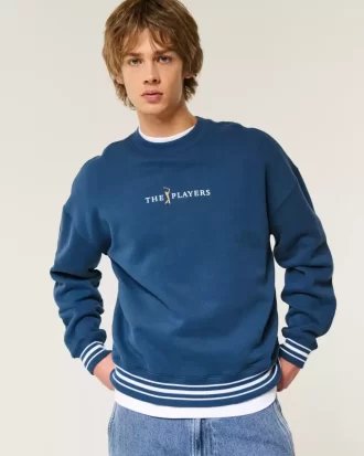 Boxy The Players Golf Grafikli Mürettebat Sweatshirt