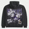 Boxy University of Washington Huskies Grafik Kapüşonlu Üst