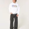 Boxy West Coast Marathon Grafikli Mürettebat Sweatshirt