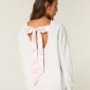 Büyük Boy ’26 Sınıfı Sırt Fiyonklu Sweatshirt