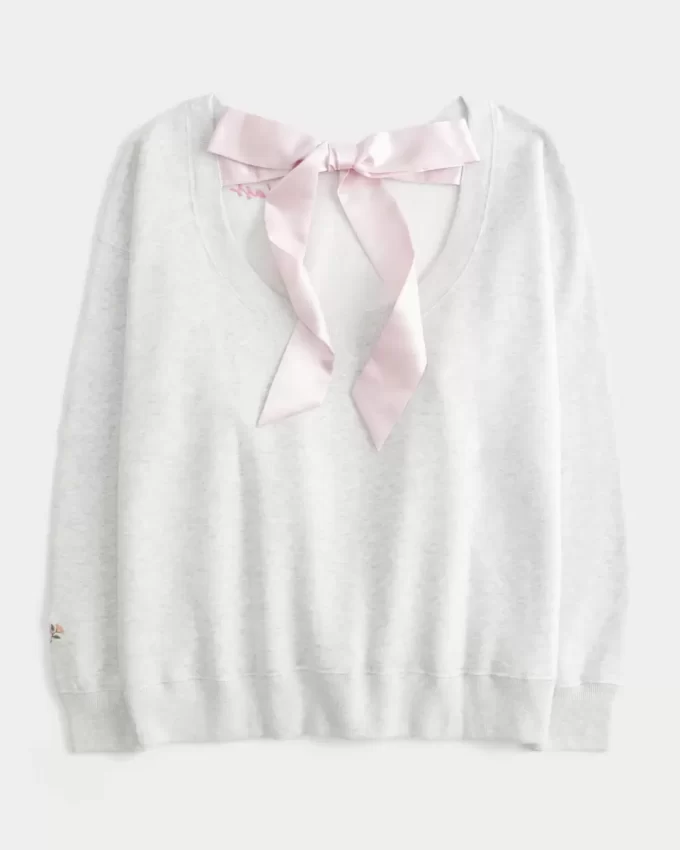Büyük Boy ’26 Sınıfı Sırt Fiyonklu Sweatshirt