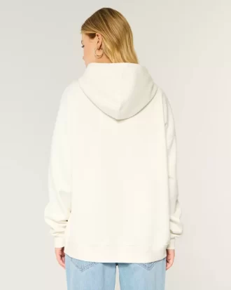 Büyük Boy ABD Grafik Kapüşonlu Sweatshirt