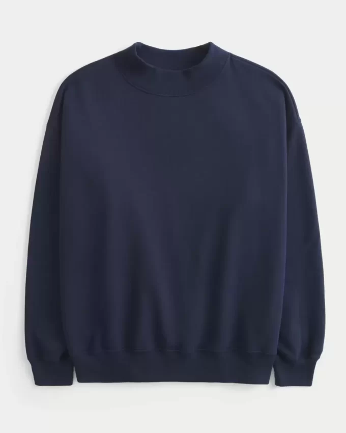 Büyük Boy Balıkçı Yaka Sweatshirt