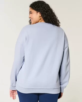 Büyük Boy Gameday Grafik Çentik Yaka Sweatshirt