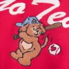 Büyük Boy Go Team Grafik V Yaka Sweatshirt