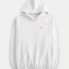 Büyük Boy I Heart LA Grafik Kapüşonlu Sweatshirt