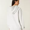 Büyük Boy Kıdemli Grafik Kapüşonlu Sweatshirt