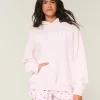 Büyük Boy Kıdemli Grafik Kapüşonlu Sweatshirt