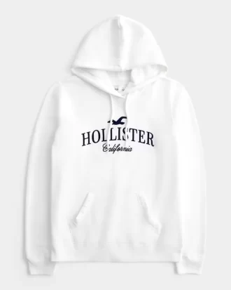 Büyük Boy Logo Grafikli Kapüşonlu Sweatshirt