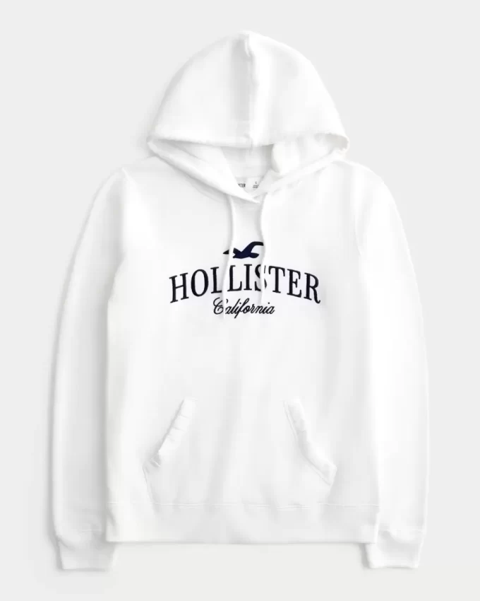 Büyük Boy Logo Grafikli Kapüşonlu Sweatshirt
