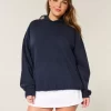 Büyük Boy Meyveli Grafik Kapüşonlu Sweatshirt