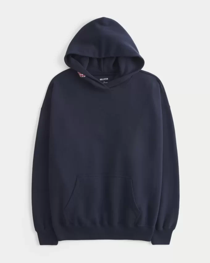 Büyük Boy Meyveli Grafik Kapüşonlu Sweatshirt