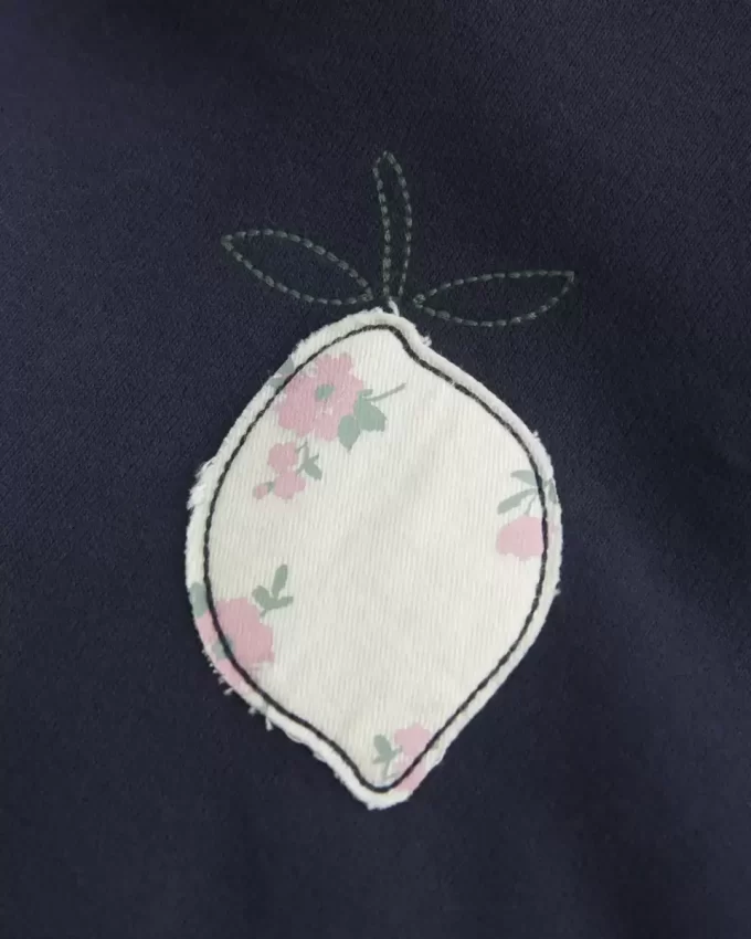 Büyük Boy Meyveli Grafik Kapüşonlu Sweatshirt
