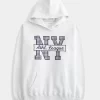 Büyük Boy NY Grafik Kapüşonlu Sweatshirt