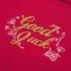 Büyük Boy Omuzdan Açık Ay Yeni Yılı Grafik Sweatshirt