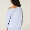 Büyük Boy Rakamlı Grafik V Yaka Sweatshirt