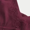 Crinkle Shine Flyaway Babydoll Üst