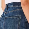 Curvy Ultra Yüksek Bel Koyu Yıkama Bol Pantolon