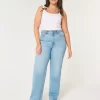 Curvy Ultra Yüksek Bel Orta Boy Bol Kesim Kot Pantolon