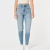 Curvy Ultra Yüksek Bel Orta Yıkama Mom Jean