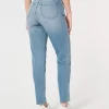 Curvy Ultra Yüksek Bel Orta Yıkama Mom Jean