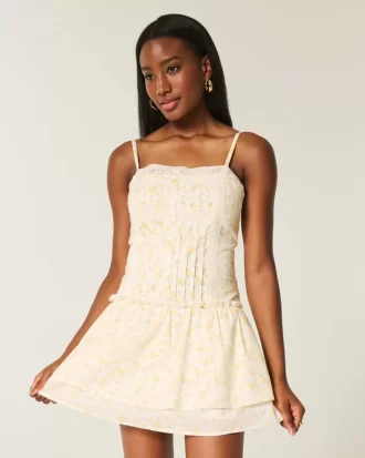 Dantelli Mini Elbise