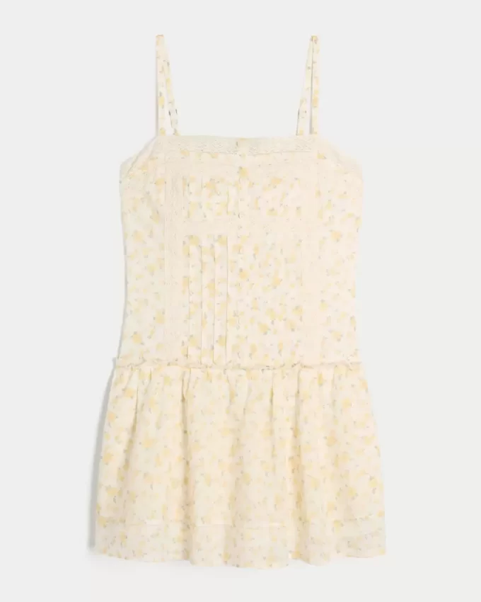 Dantelli Mini Elbise