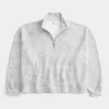 Dikdörtgen Kesim Çeyrek Fermuarlı Sweatshirt